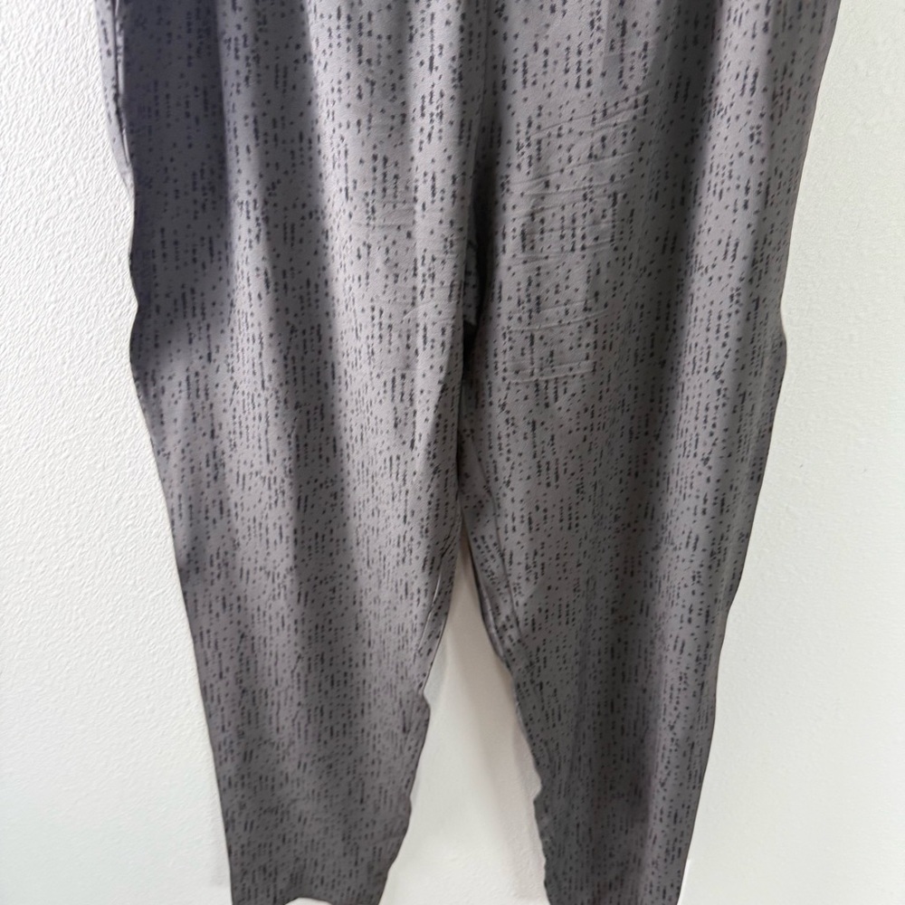 Eileen Fisher Bark Silk Crepe Slouchy Pant Gray Confetti Printed Women’s Large - Picture 5 of 12